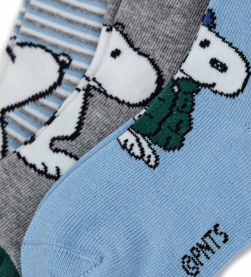 Snoopy socks tri-pack