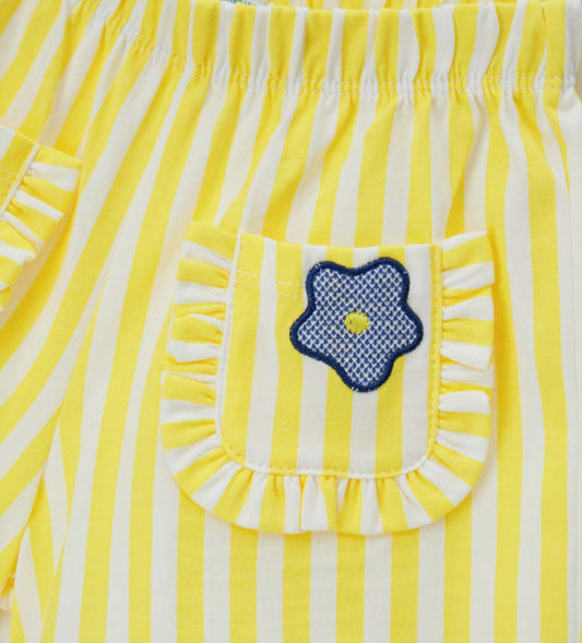 Striped bermuda shorts
