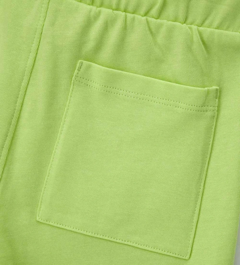 Green bermuda shorts