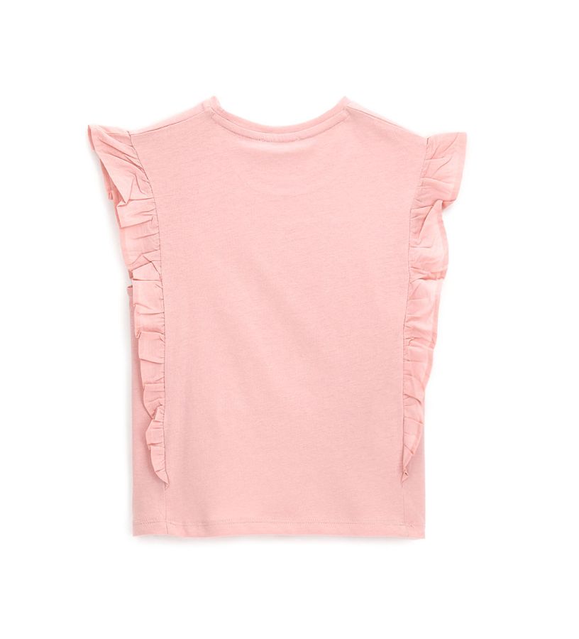 T-shirt with ruffles
