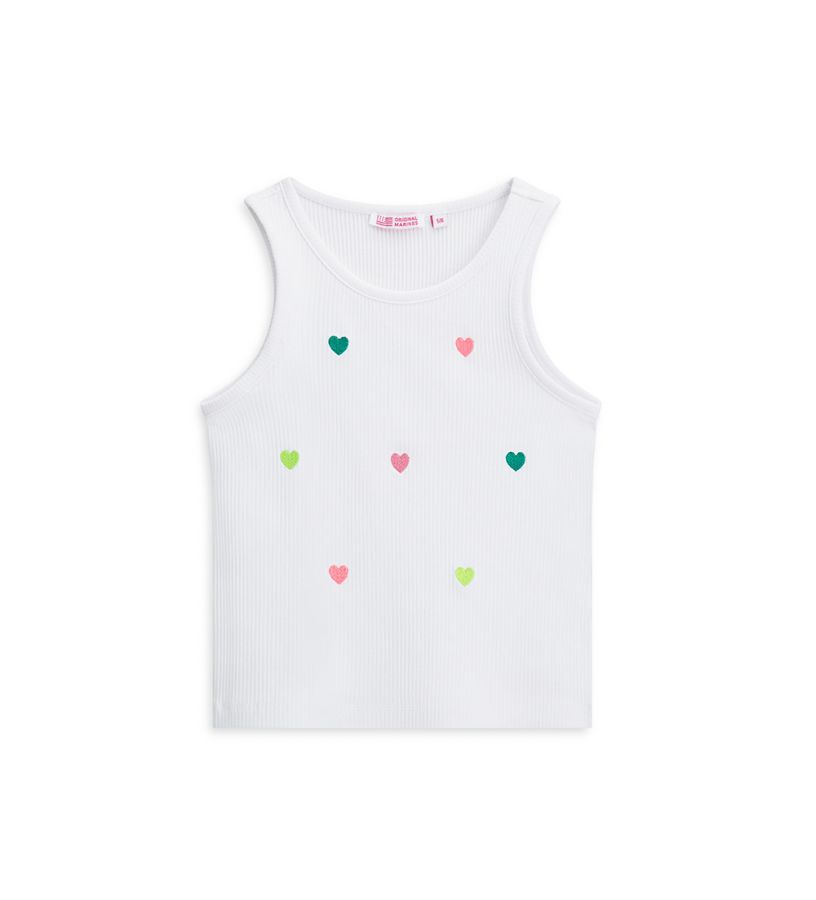 Tank top with hearts