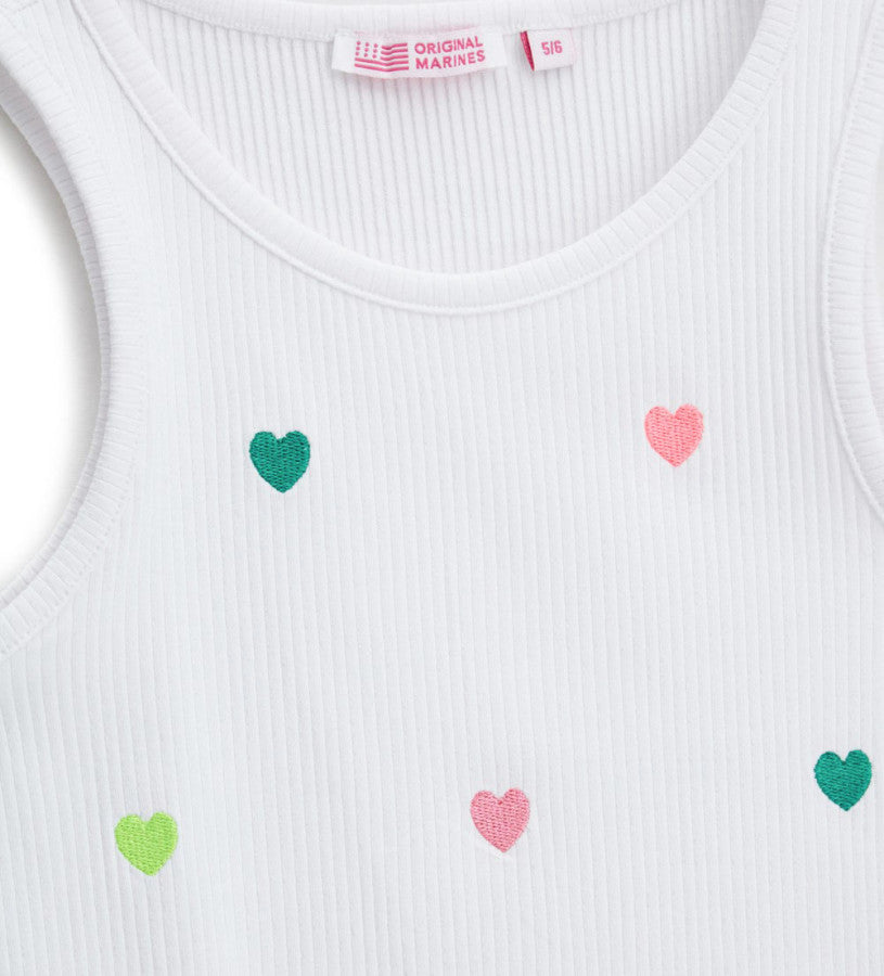 Tank top with hearts