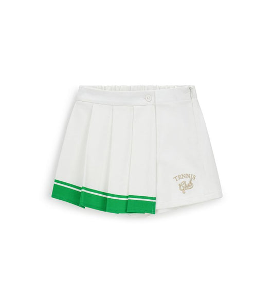 Pleated trousers skirt