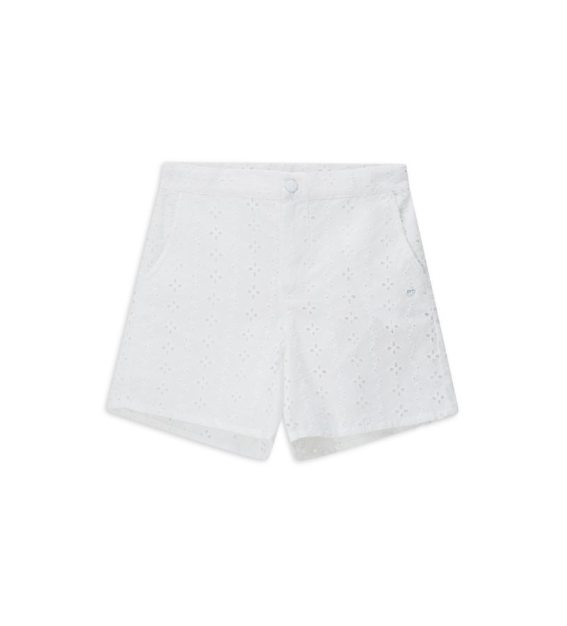 Bermuda shorts in brown linen
