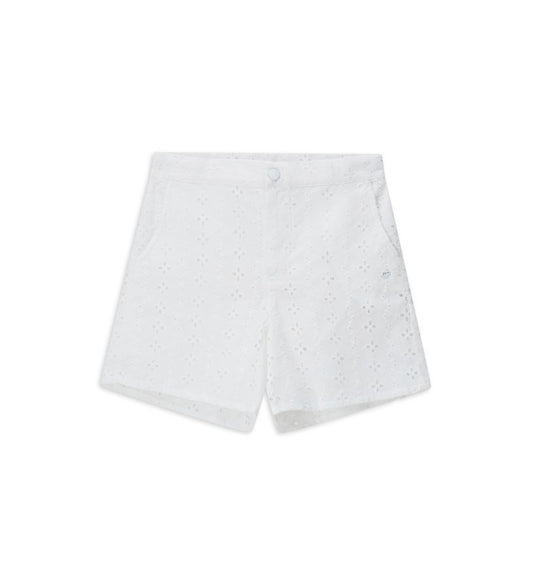 Bermuda shorts in brown linen