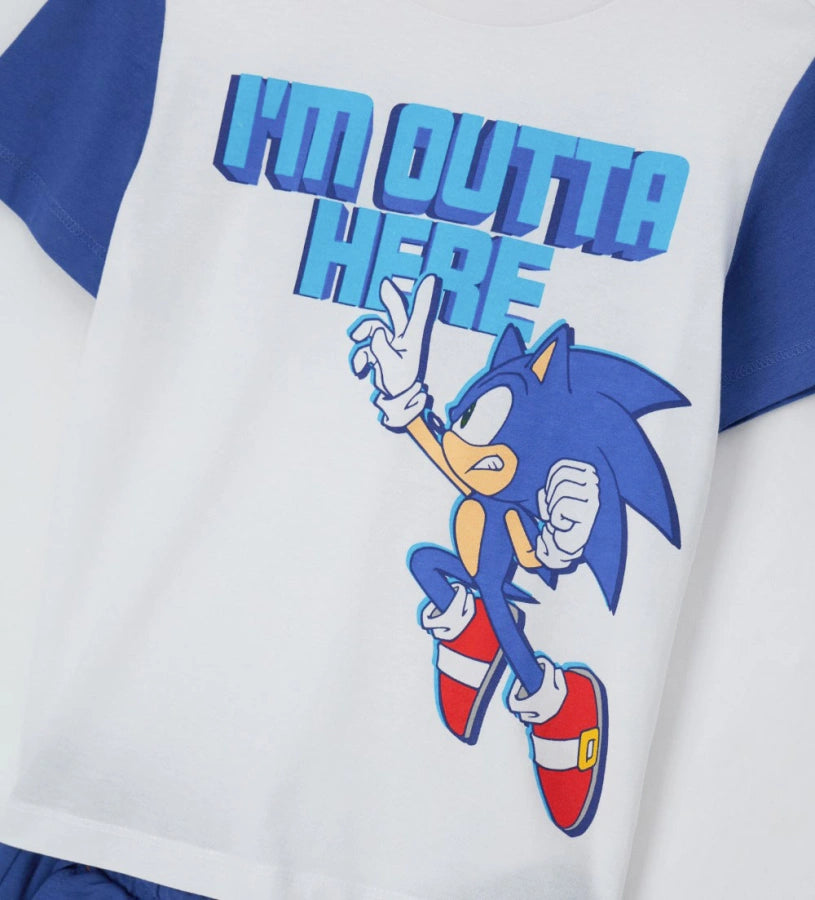 Sonic t-shirt and bermdua set