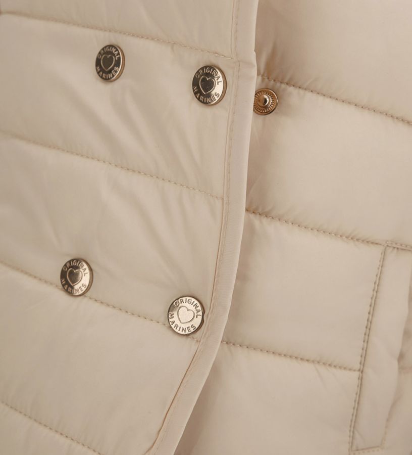 Padded jacket with tulle