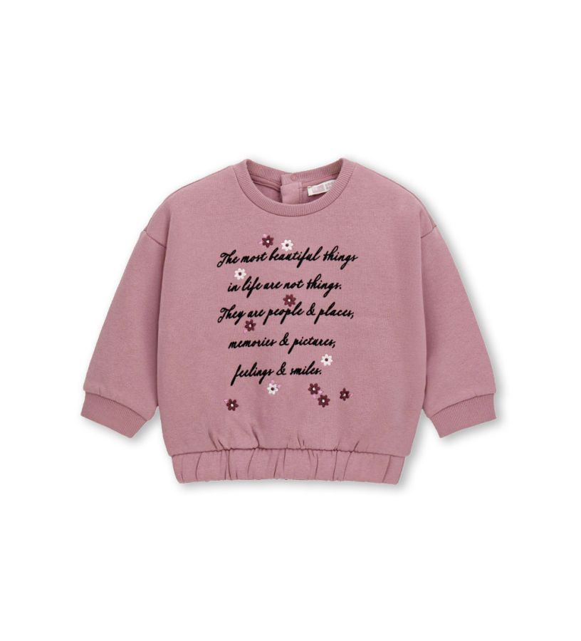Sweatshirt with flowers