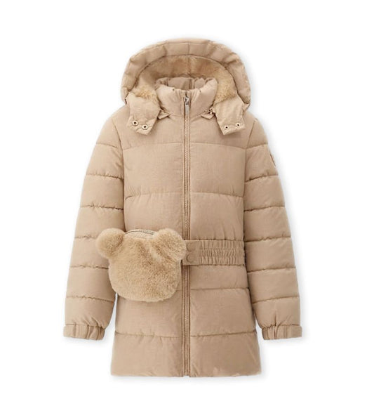 Parka with pouch