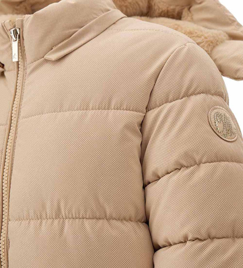 Parka with pouch