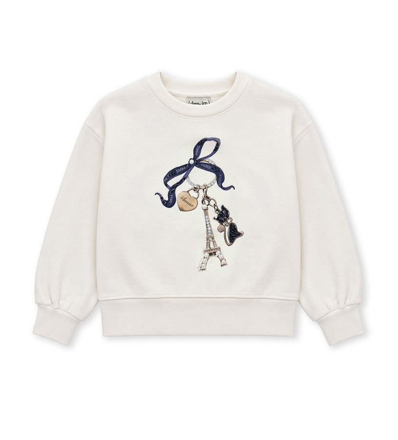 Sweatshirt with pearls