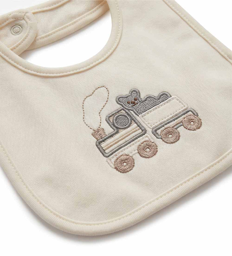 Bib with embroidery