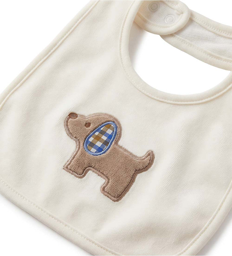 Bib with embroidery