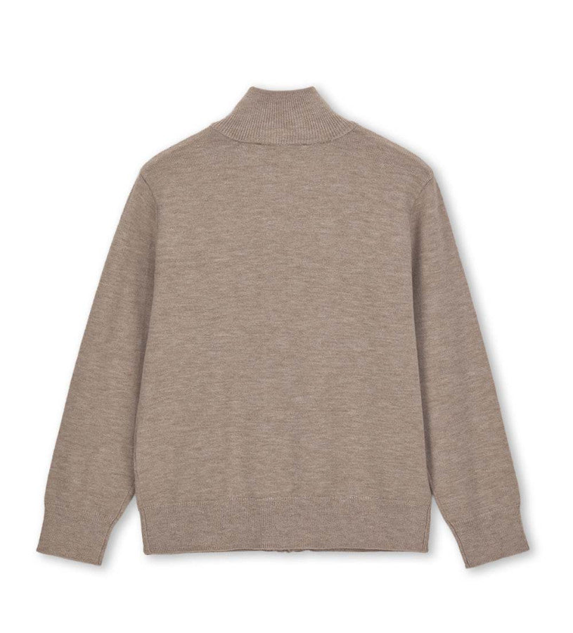 High neck pullover