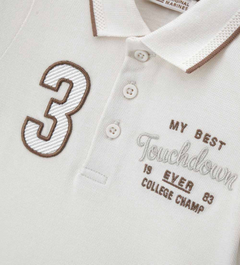 Short-sleeved polo shirt