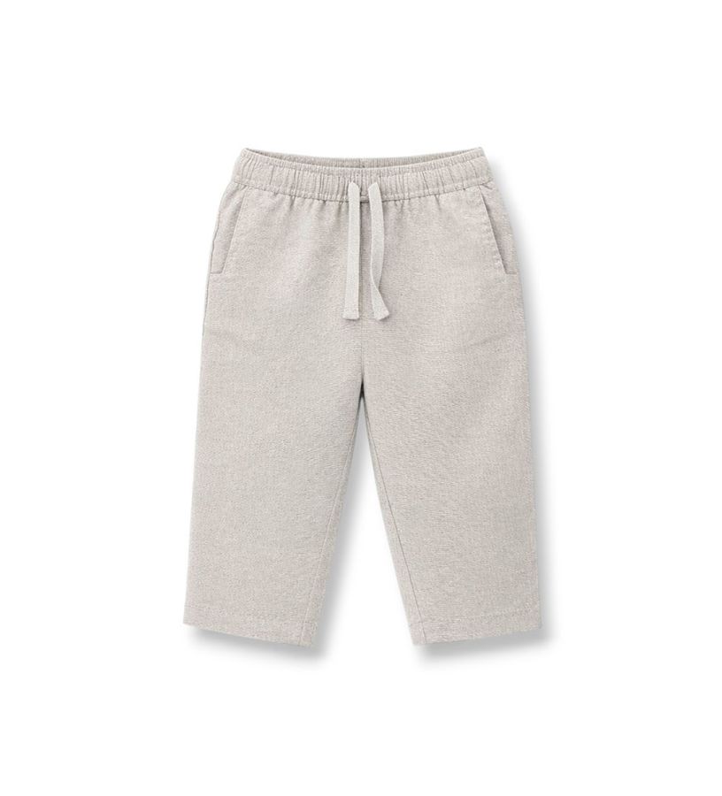 Linen blend trousers