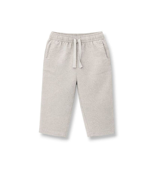 Linen blend trousers