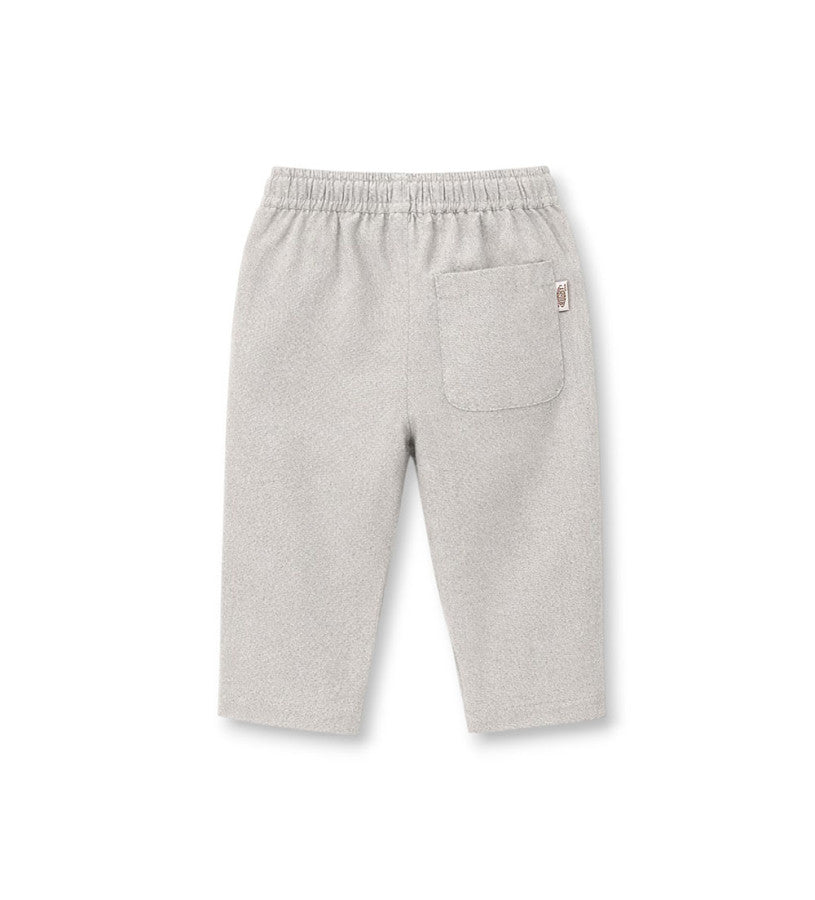 Linen blend trousers
