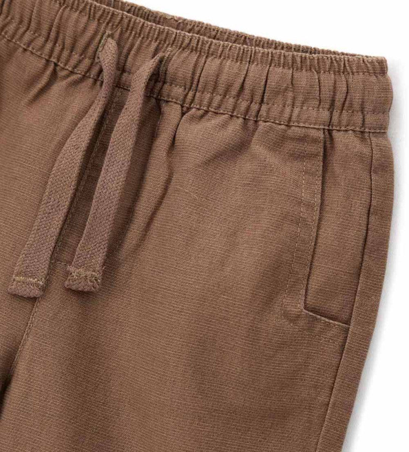 Linen blend trousers