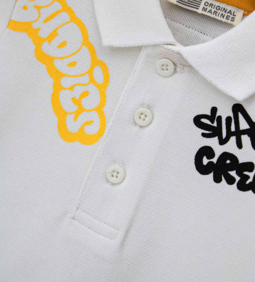 Short-sleeved polo shirt