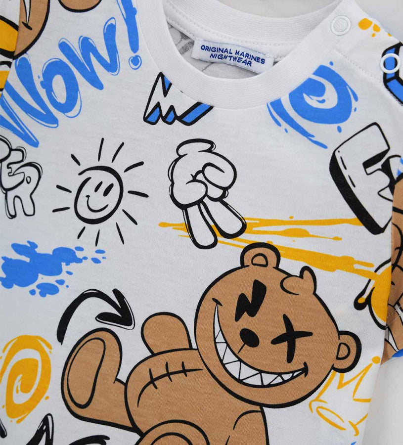 Short cotton pajamas