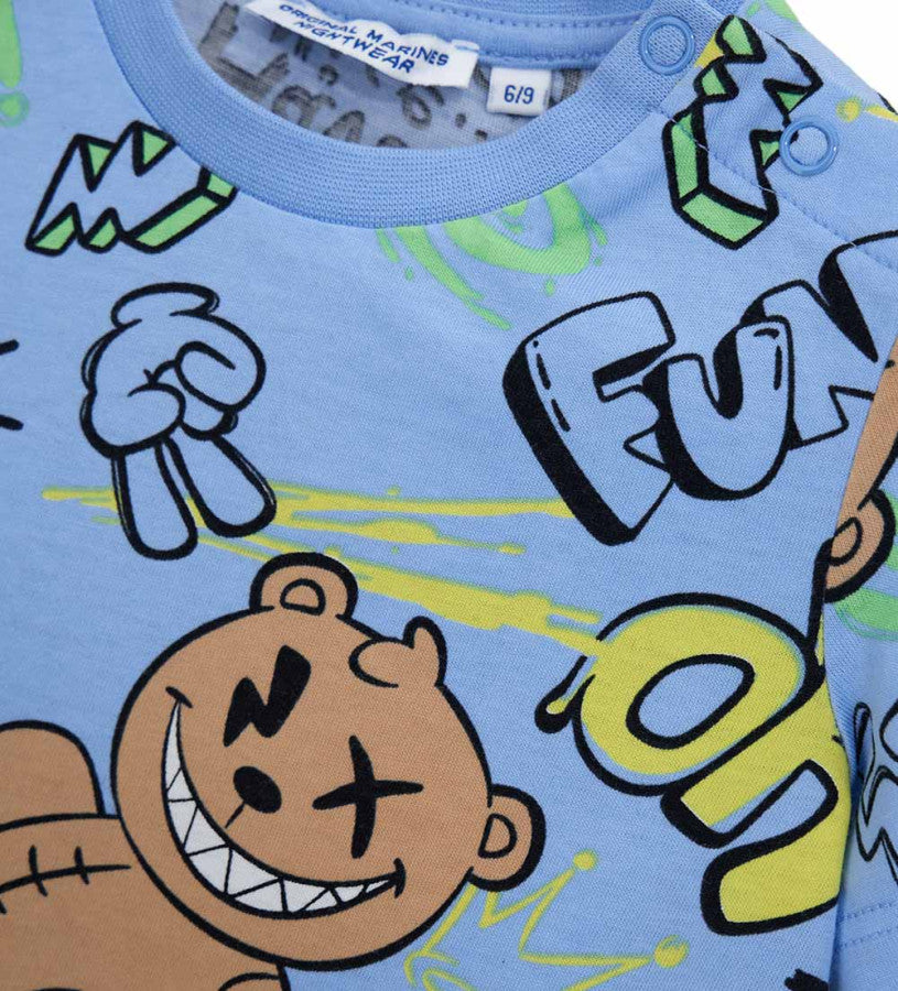 Short cotton pajamas