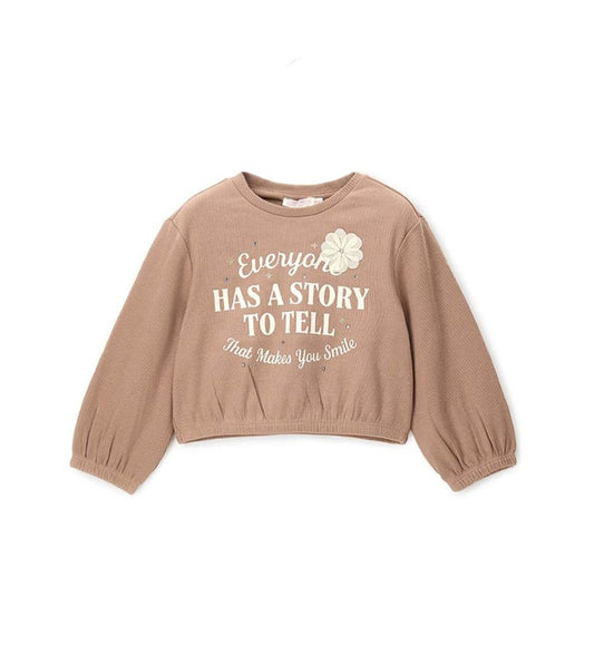 Sweatshirt with flower