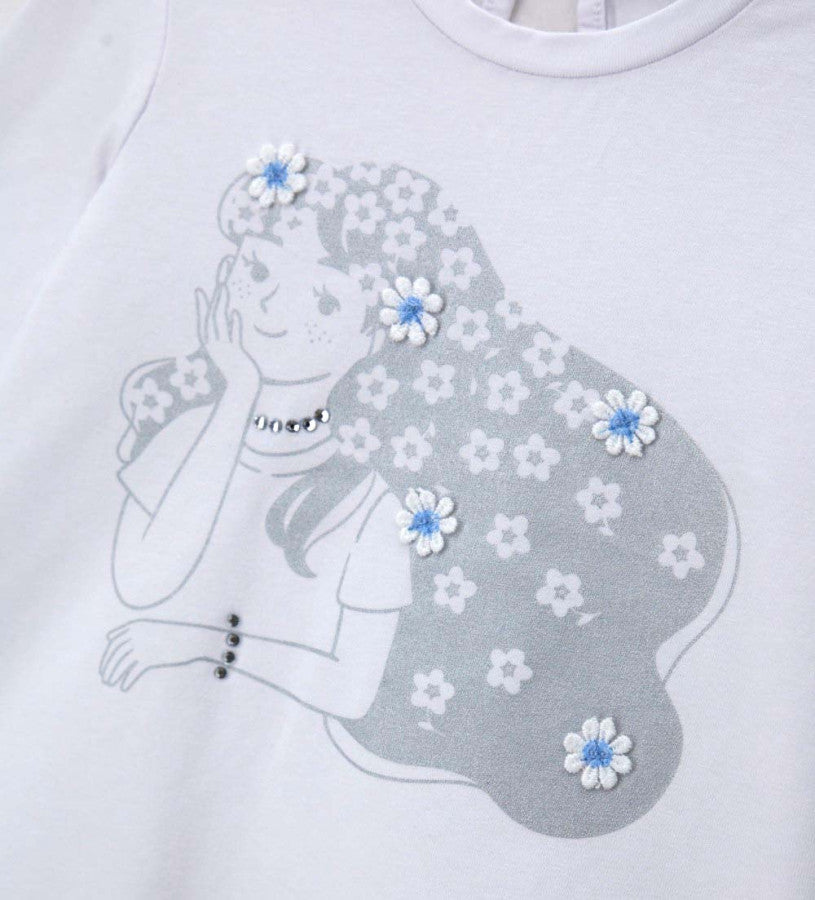 Metallic print t-shirt