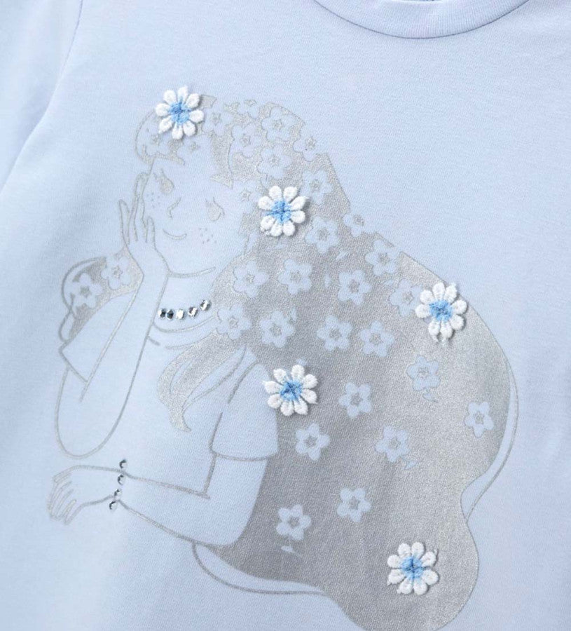 Metallic print t-shirt