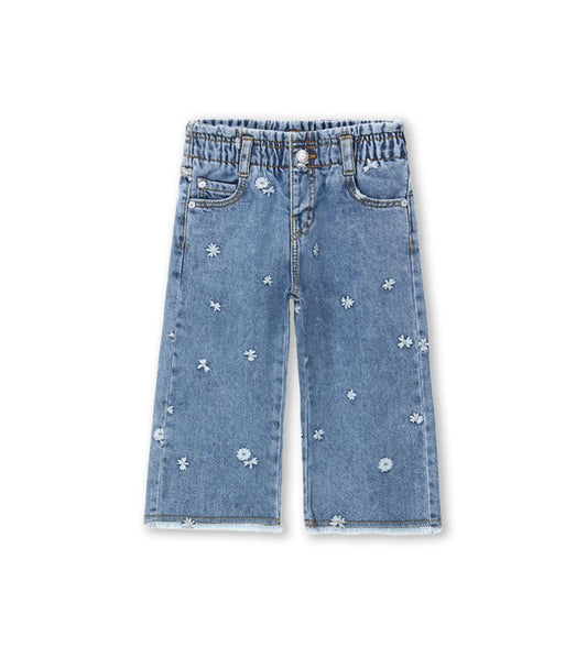 Jeans with daisies