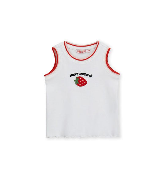 Tank top with embroidery