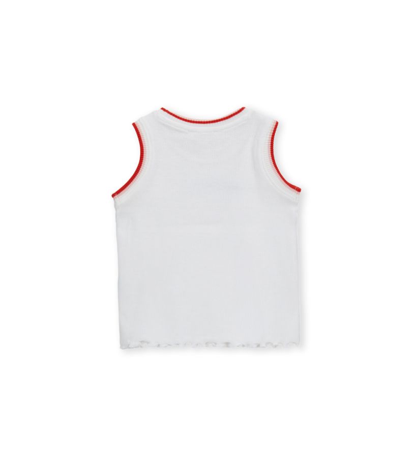 Tank top with embroidery