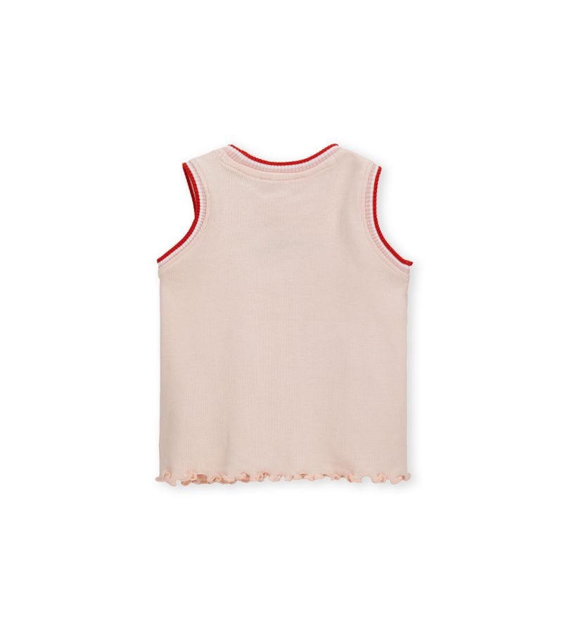 Tank top with embroidery