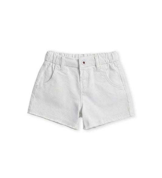Elastic cotton Bermuda shorts