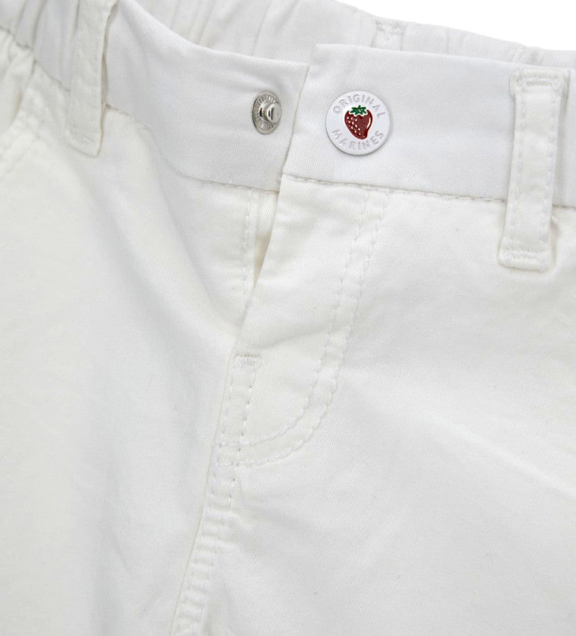 Elastic cotton Bermuda shorts