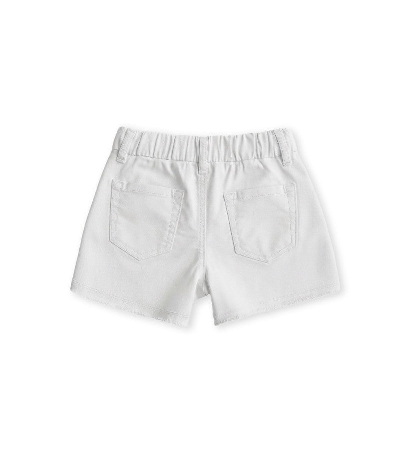 Elastic cotton Bermuda shorts