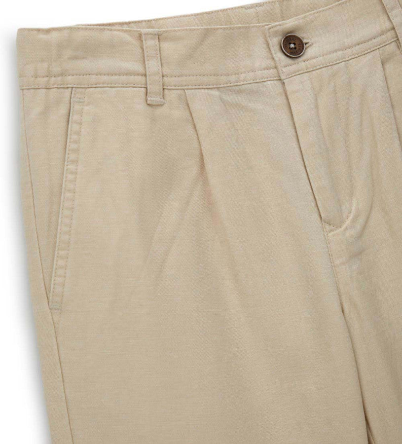 Linen blend trousers