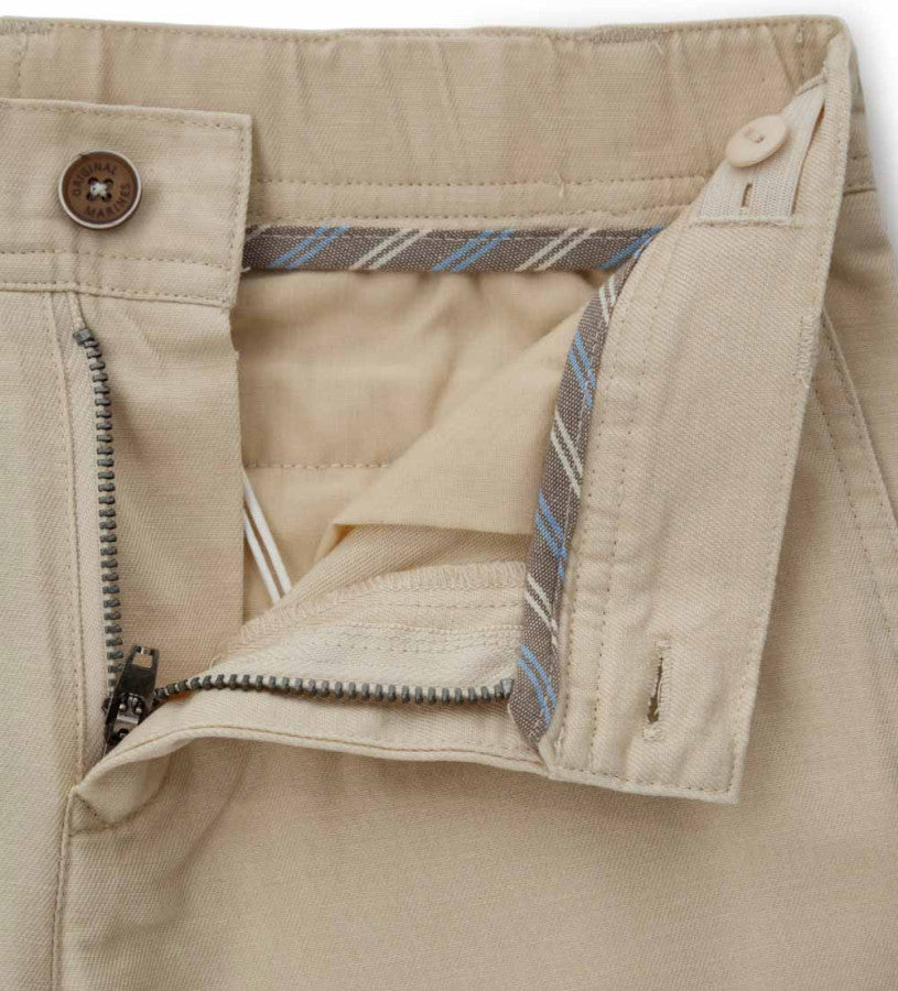 Linen blend trousers