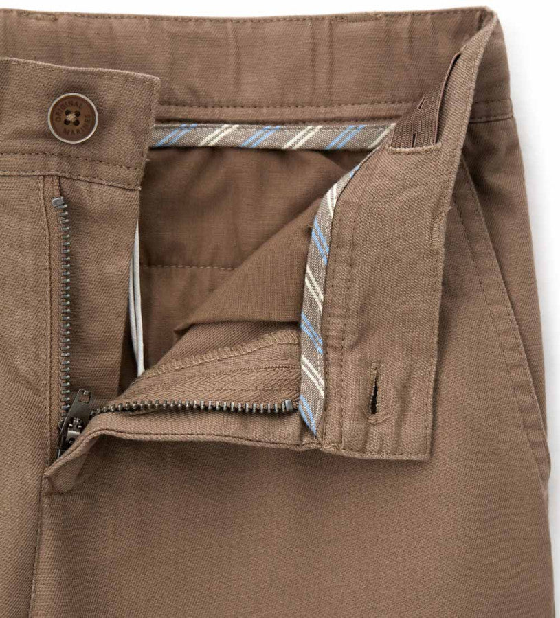 Linen blend trousers