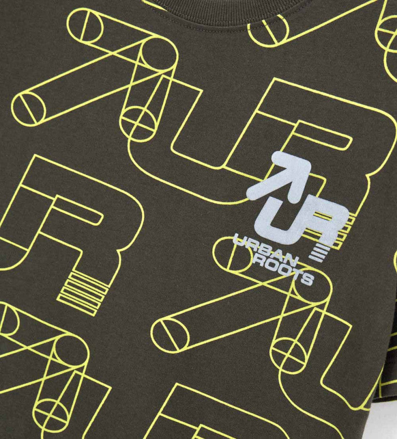 Allover print t-shirt