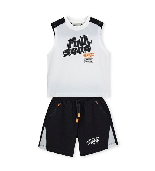 Set top and bermuda shorts