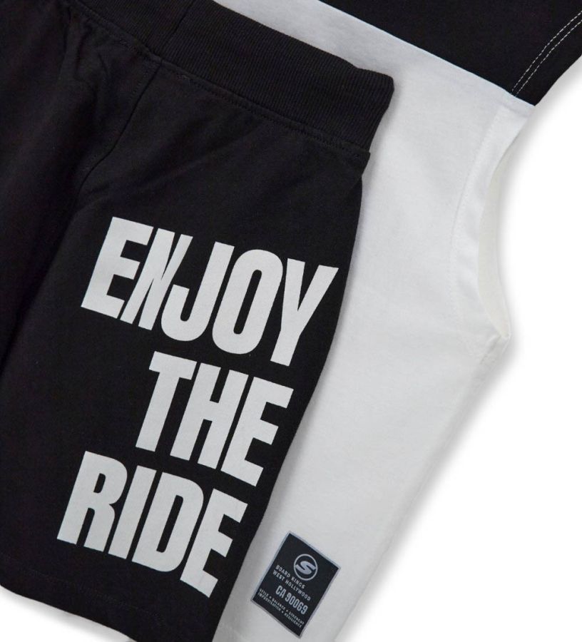 Set top and bermuda shorts