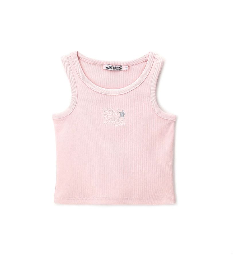 Tank top with embroidery