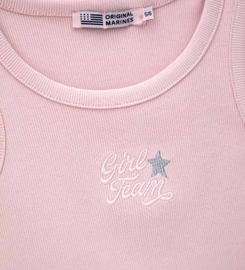 Tank top with embroidery