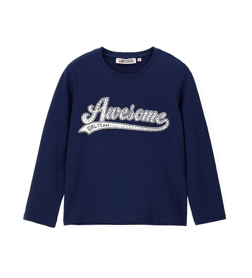 T-shirt with rhinestone