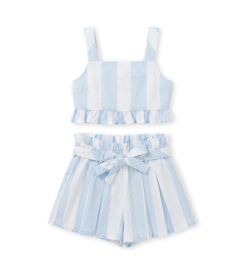 Blouse and bermuda shorts set