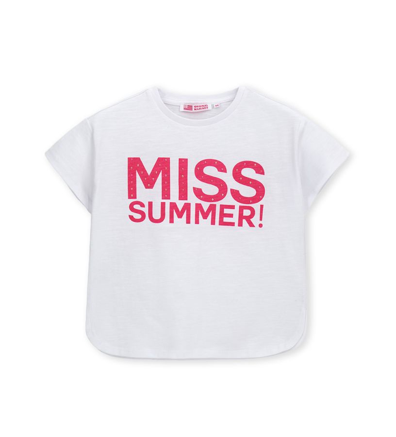 T-shirt with rhinestone