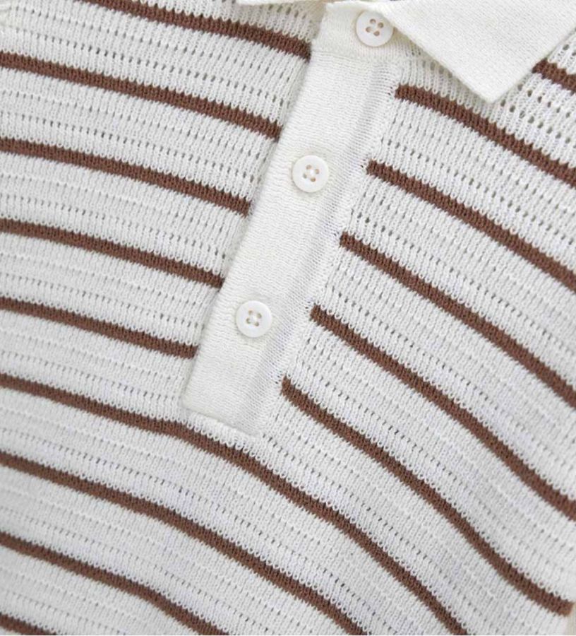 Striped polo