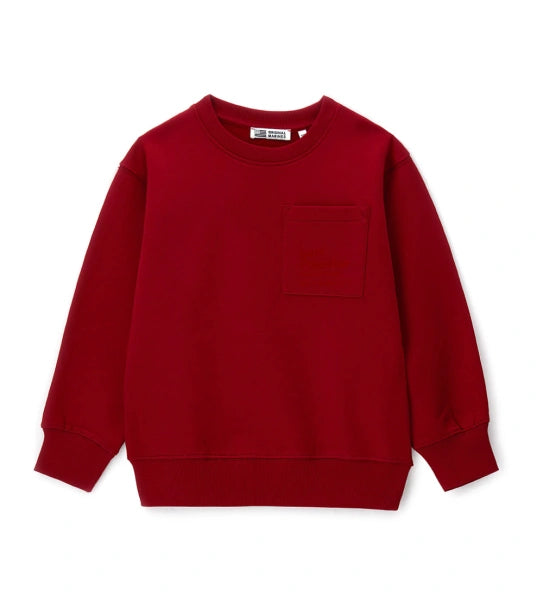 Flock print sweatshirt